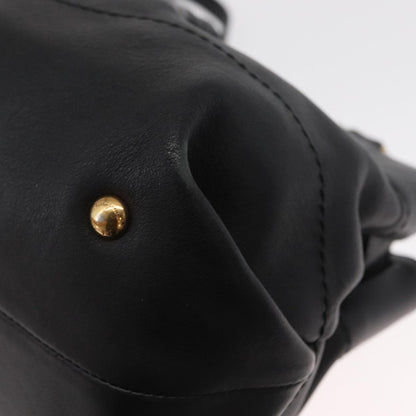 Salvatore Ferragamo W Chain Tote Leather, BLACK, LEATHER, Tote bag