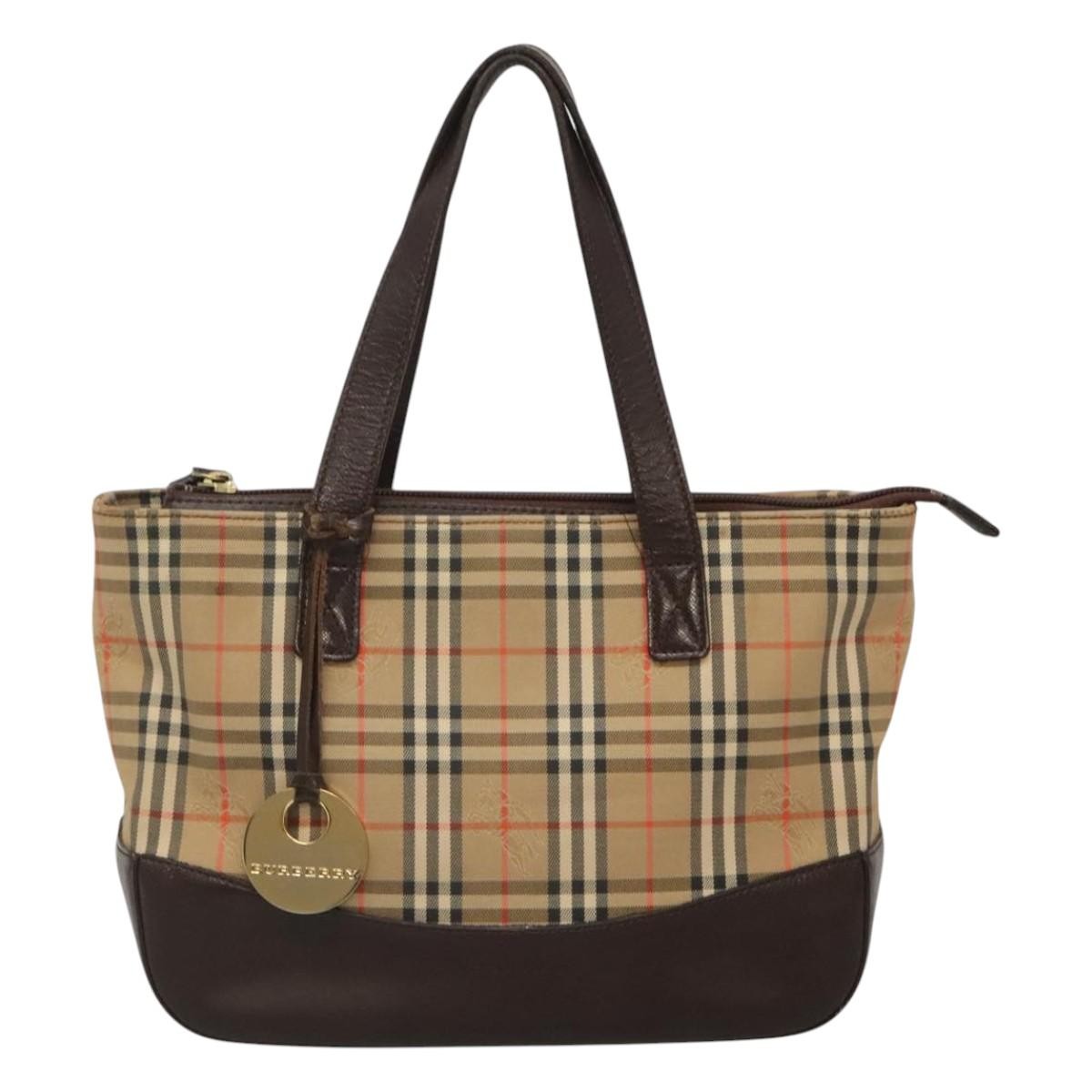 Burberry Nova Check Tote canvas check pattern, BEIGE, CANVAS, Tote bag