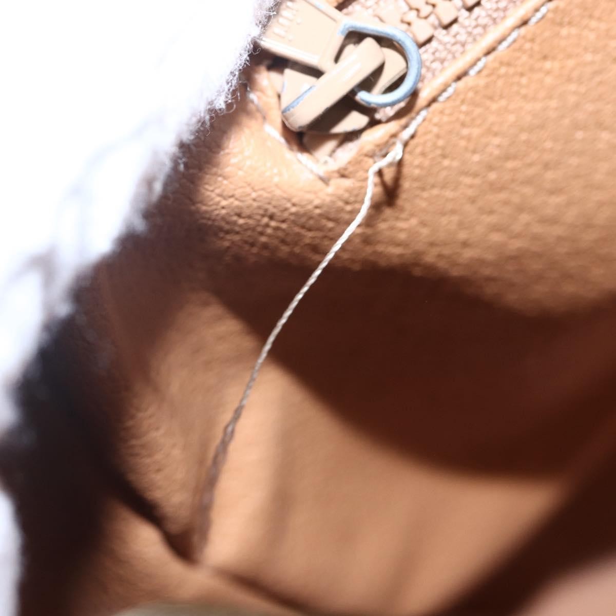 Celine Vintage Macadam Handbag Canvas and Leather, BROWN, CANVAS, Handbag