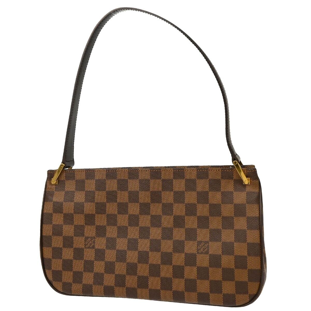 Louis Vuitton Aubagne Bag Damier, BROWN, CANVAS, Shoulder bag