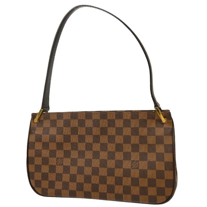 Louis Vuitton Aubagne Bag Damier, BROWN, CANVAS, Shoulder bag