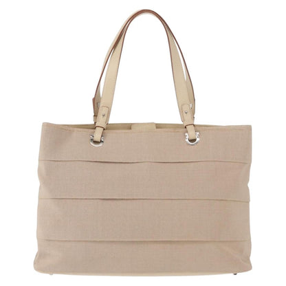 Salvatore Ferragamo Gancini handbag Nylon, BEIGE, NYLON, Handbag