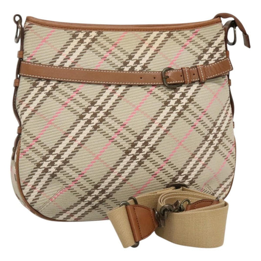 Burberry Nova check Shoulder bag Canvas, BEIGE, CANVAS, Shoulder bag