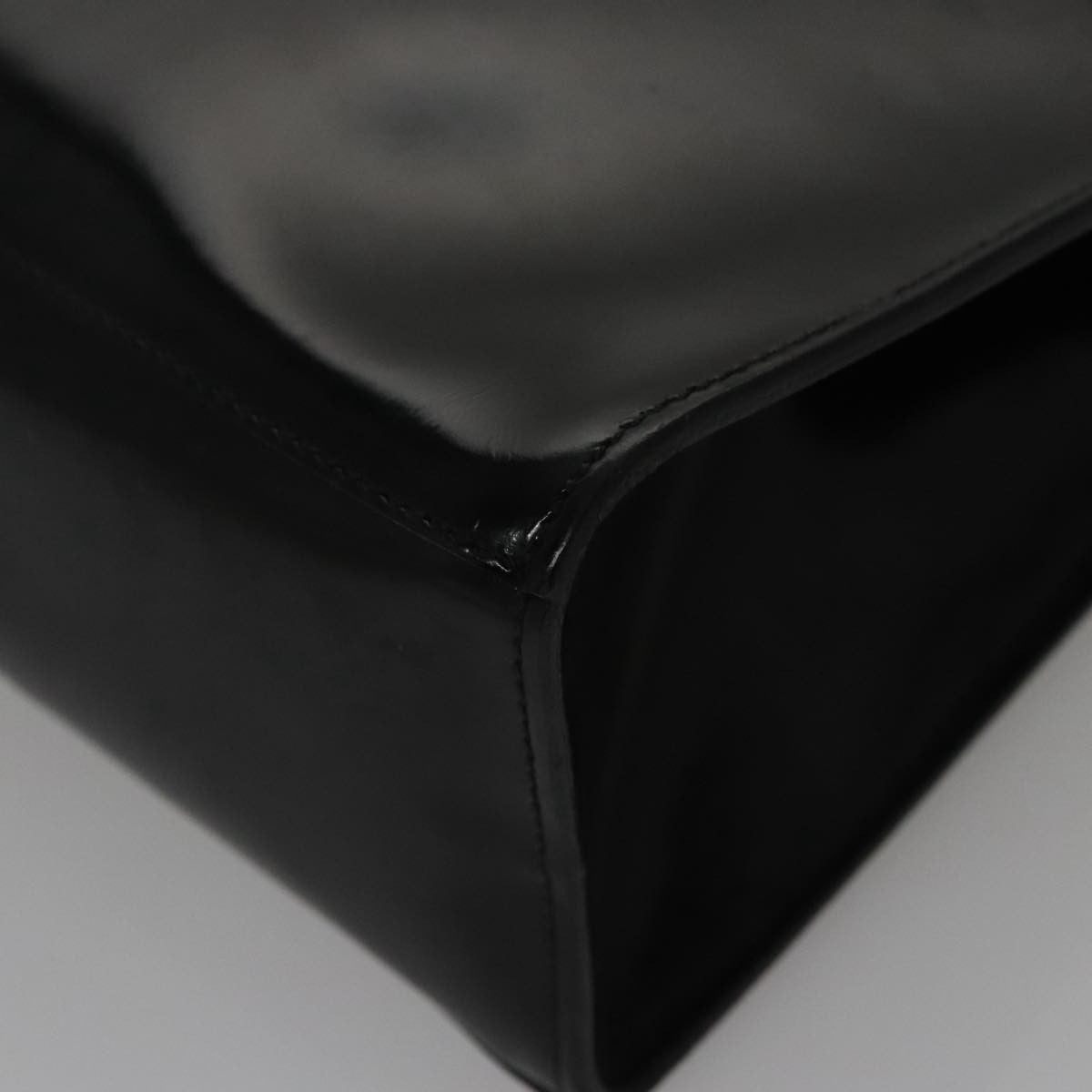 Salvatore Ferragamo Gancini Wristlet Clutch Leather, BLACK, EMERALD, Clutche & pouche