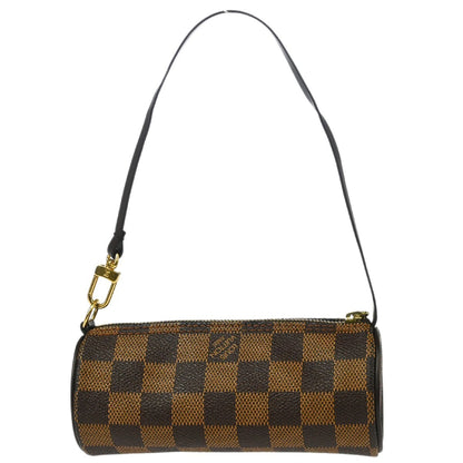 Louis Vuitton Papillon Pochette Damier, BROWN, CANVAS, Clutche & pouche