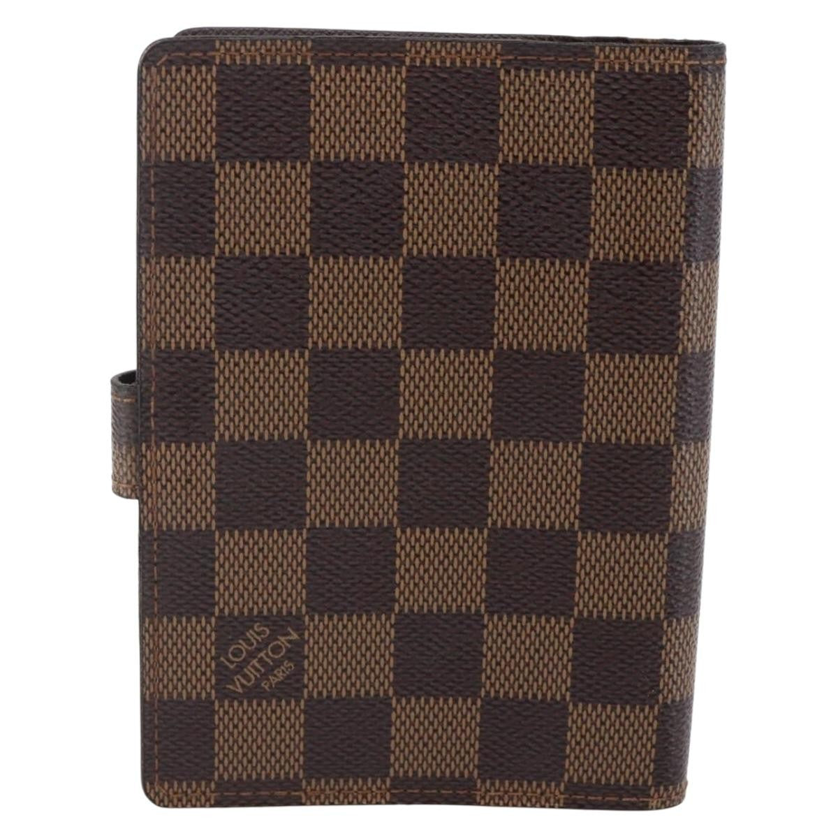 Louis Vuitton Agenda Cover Damier Azur, BROWN, CANVAS, Toiletry Case