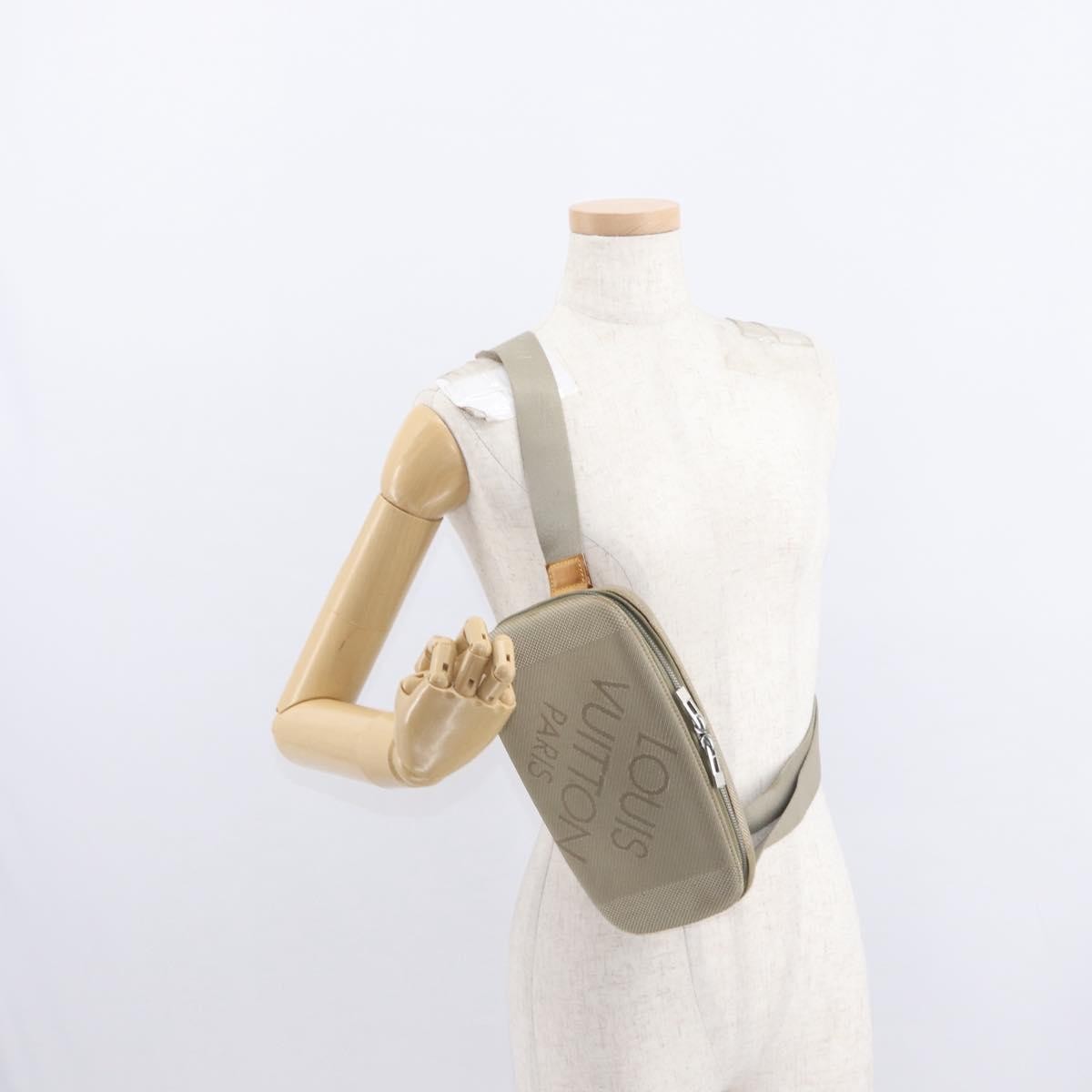 Louis Vuitton Mage Waist Bag Damier Geant Canvas, BEIGE, CANVAS, Shoulder bag