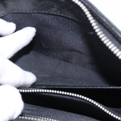 Valentino Garavani Pochette Leather, BLACK, LEATHER, Clutche & pouche