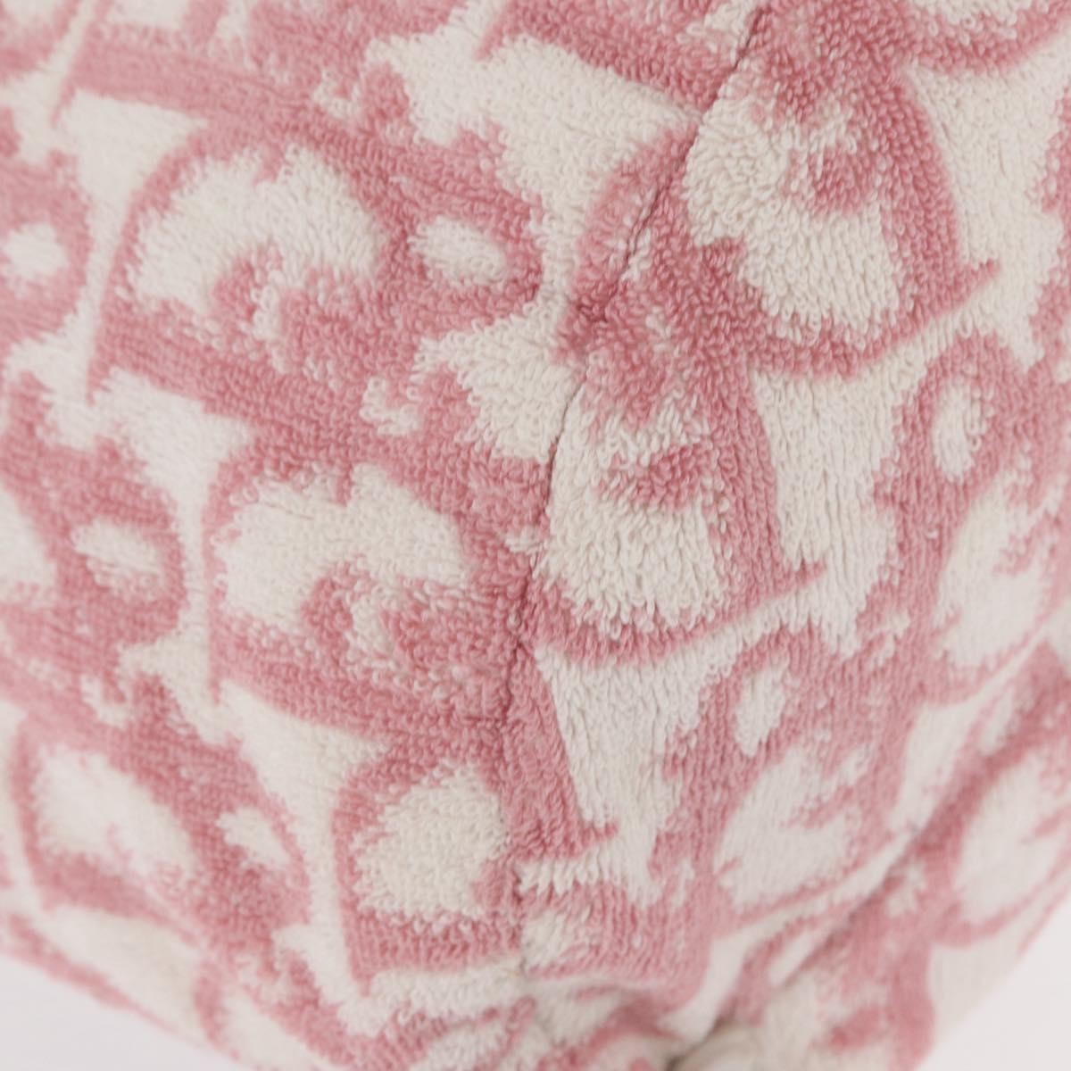 Christian Dior Vintage Trotter Pouch Pile, PINK, CANVAS, Clutche & pouche