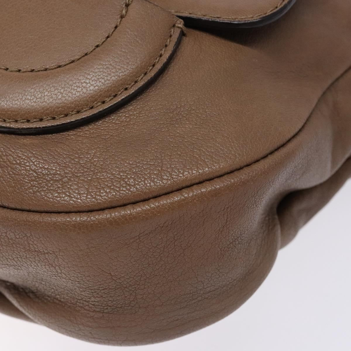 Salvatore Ferragamo Vintage Handbag Leather, BROWN, LEATHER, Handbag