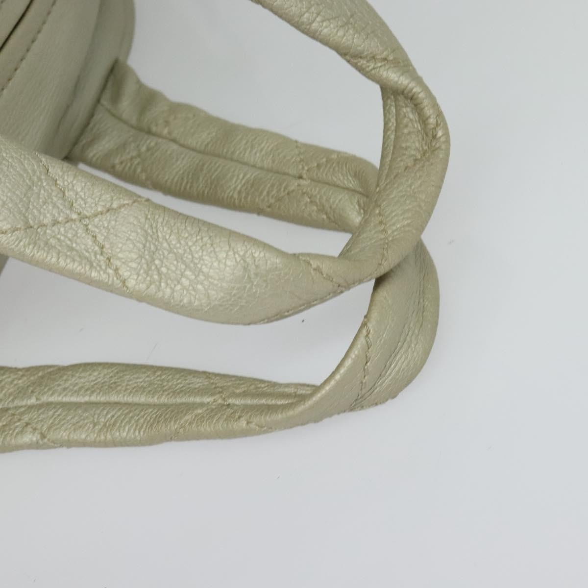 Chanel Le Marais Bowler Bag Quilted Leather, SILVER, LEATHER, Handbag