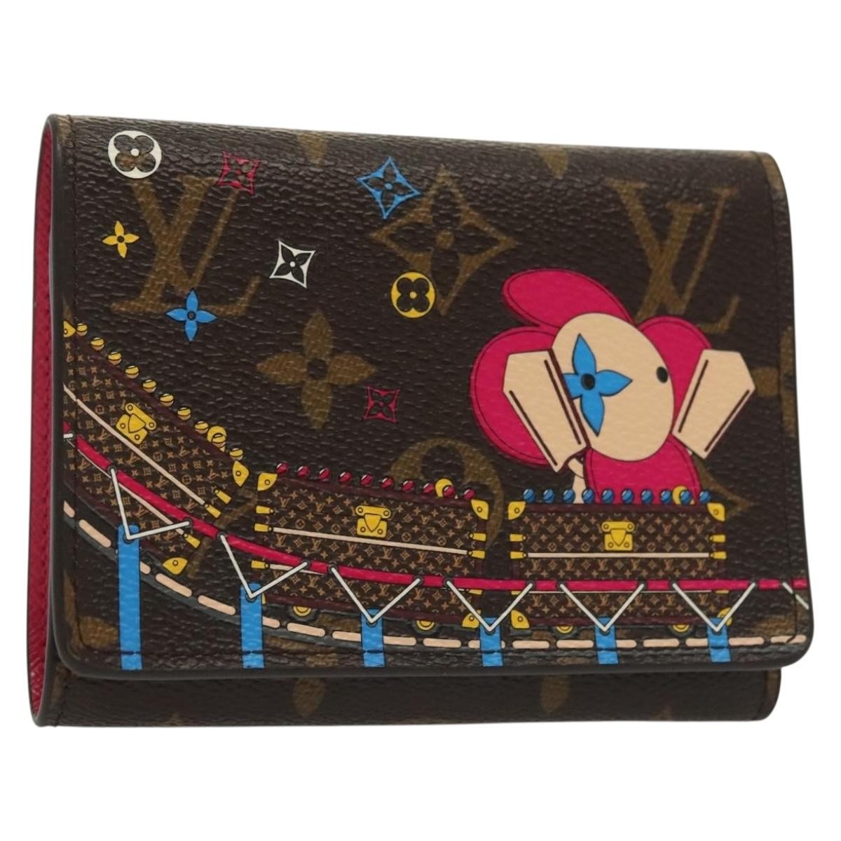 Louis Vuitton Victorine wallet Monogram Vivienne Japan Garden, BROWN, CANVAS, Wallets