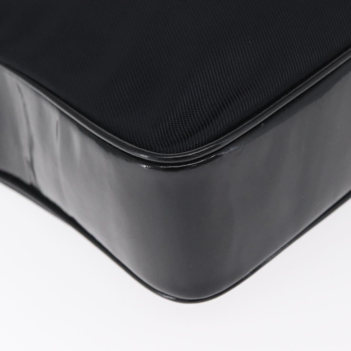 Gucci Vintage Bamboo Handle Bag Nylon, BLACK, NYLON, Handbag