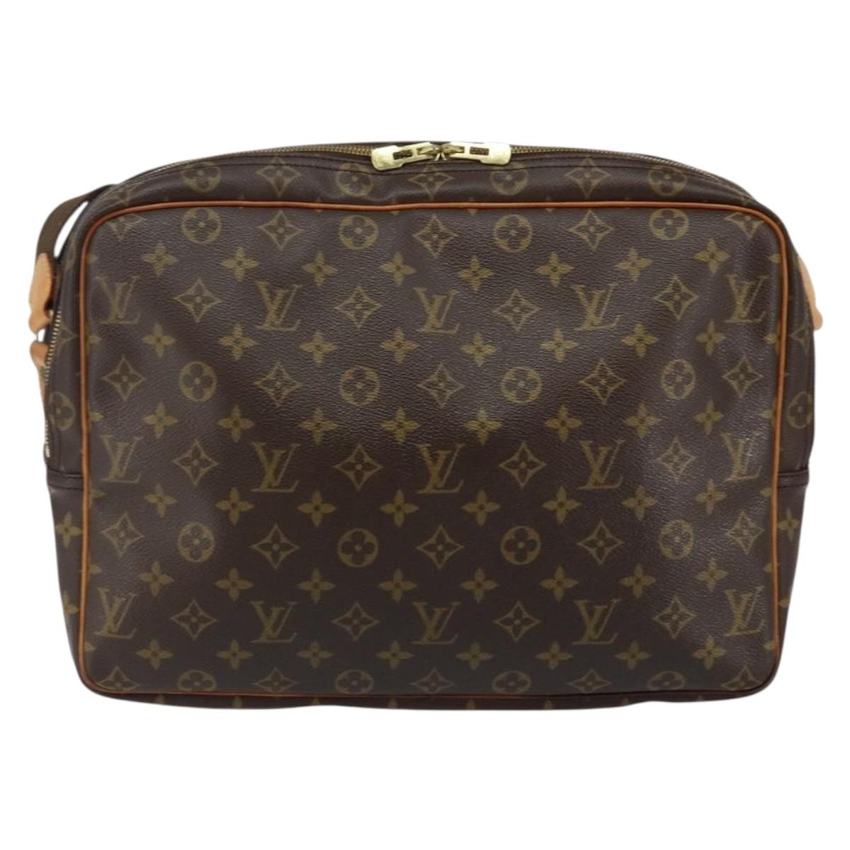 Louis Vuitton Reporter Bag Monogram Canvas, BROWN, CANVAS, Shoulder bag