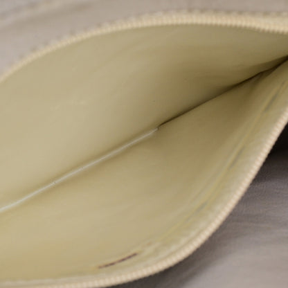 Chanel Vintage Camera Tassel Bag Chevron Lambskin, IVORY, LEATHER, Shoulder bag