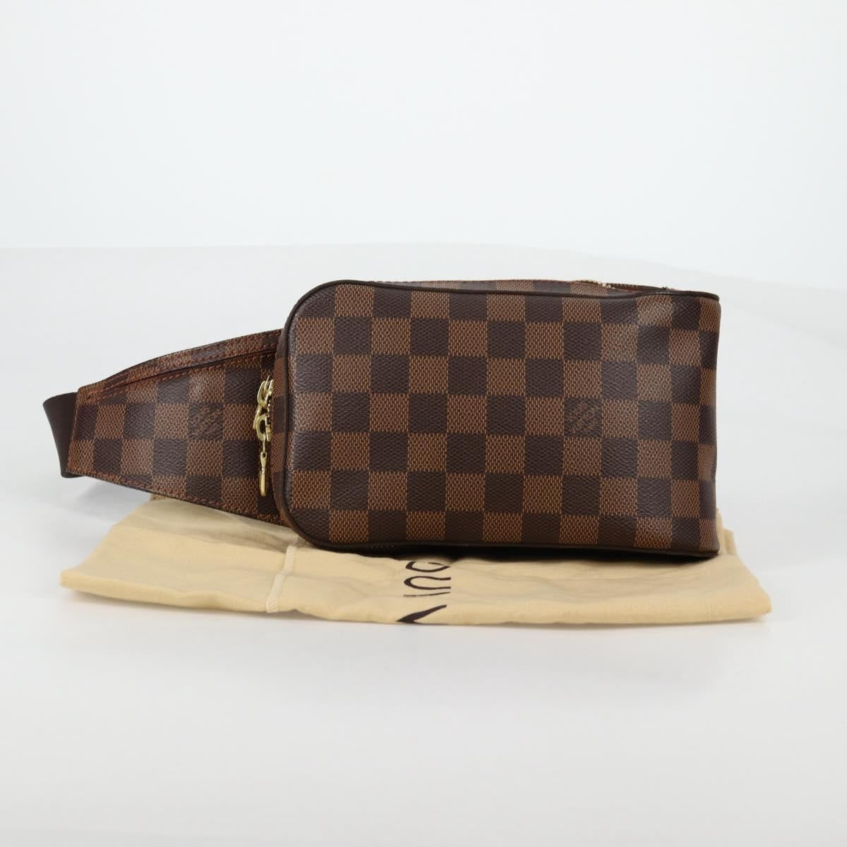 Louis Vuitton Geronimos Waist Bag Damier, BROWN, CANVAS, Travel bag