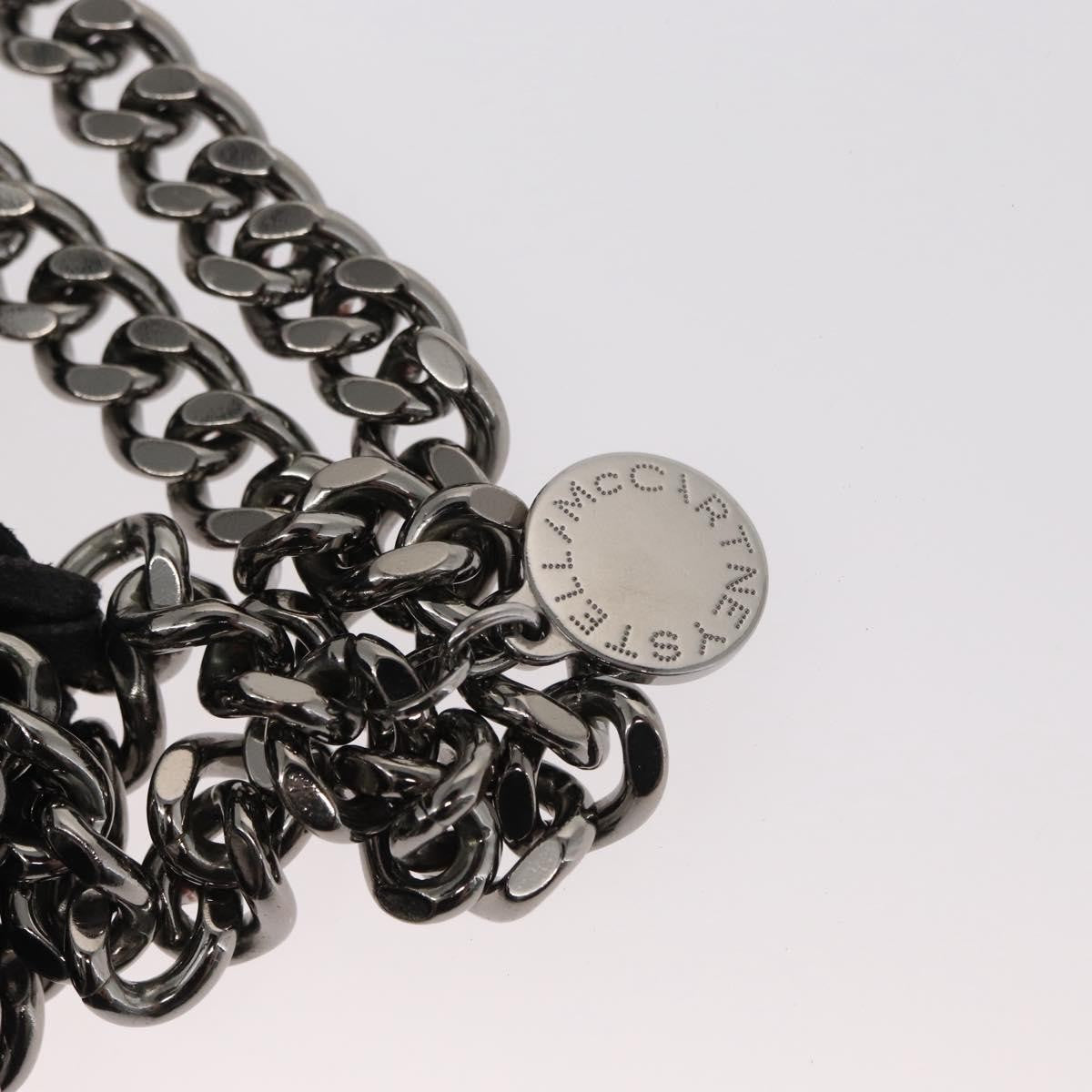 Stella McCartney Falabella Fold Over Crossbody Bag Shaggy Deer, BLACK, POLYESTER, Shoulder bag