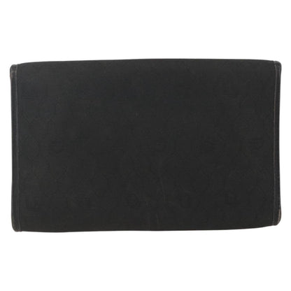 Christian Dior Vintage Honeycomb chain Canvas, BLACK, CANVAS, Clutche & pouche