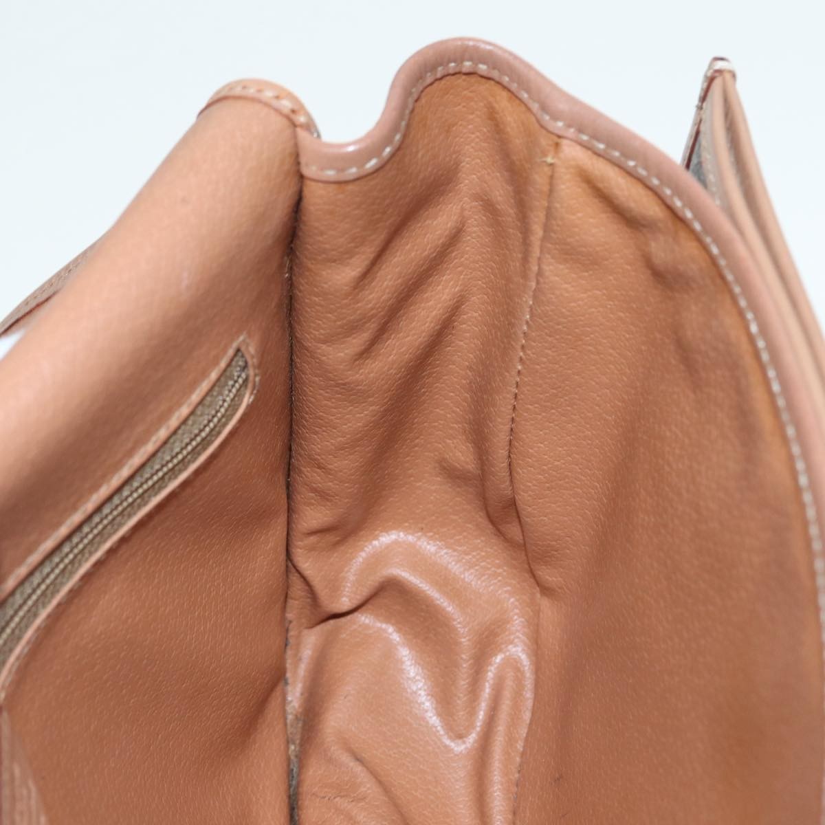 Celine Macadam Shoulder Bag PVC Leather, BROWN, CANVAS, Shoulder bag