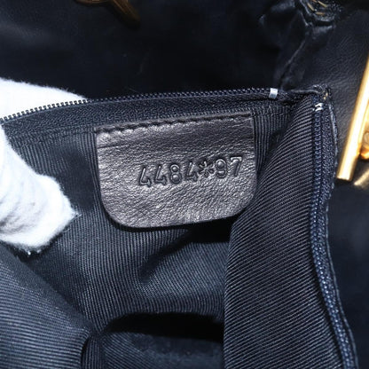 Bally Vintage Chain Shoulder Bag Quilted Leather, BLACK, LEATHER, Shoulder bag