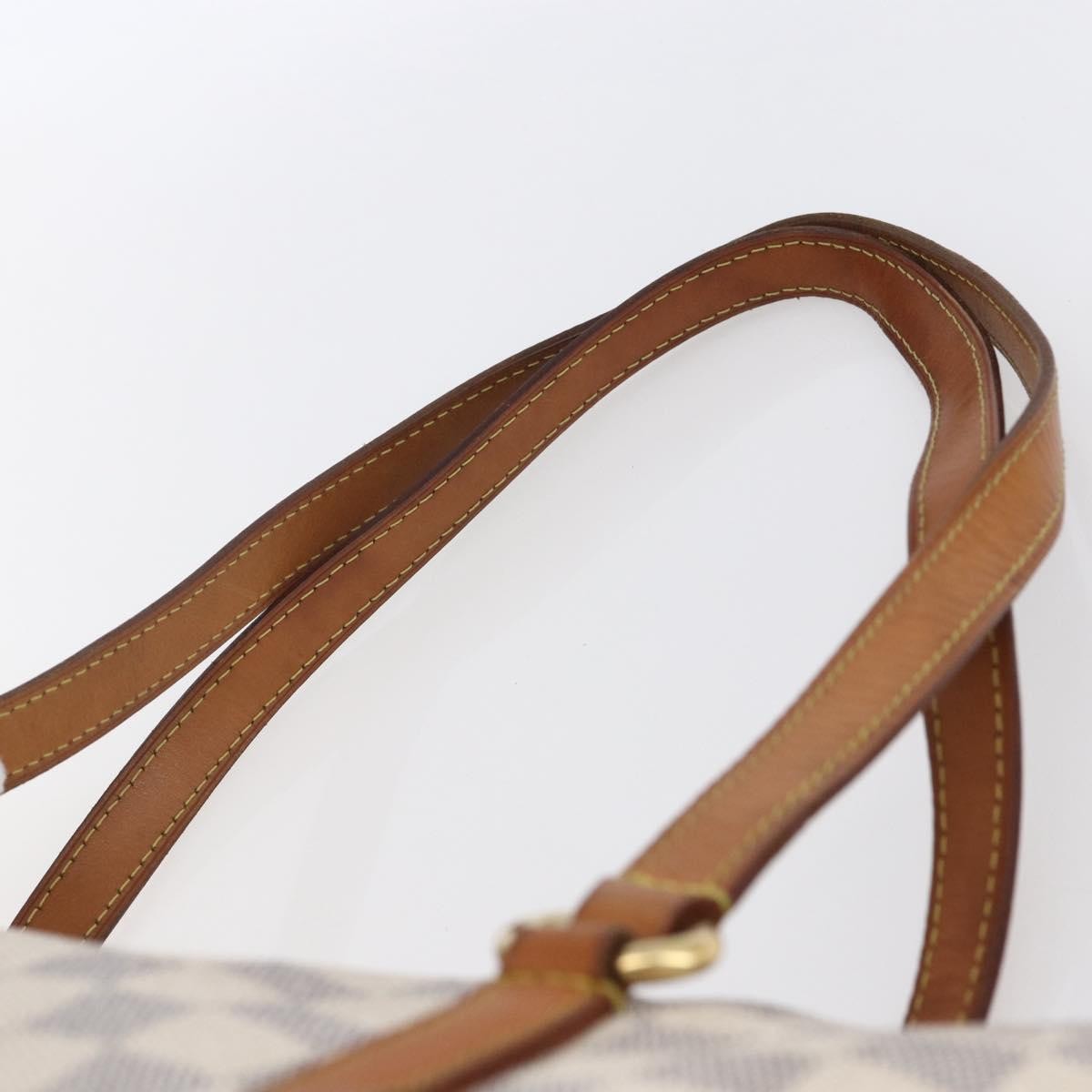 Louis Vuitton Totally Handbag Damier azur, WHITE, CANVAS, Tote bag