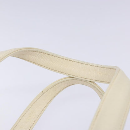 Chanel Square Stitch Duffle Bag Quilted Caviar, WHITE, LEATHER, Travel bag