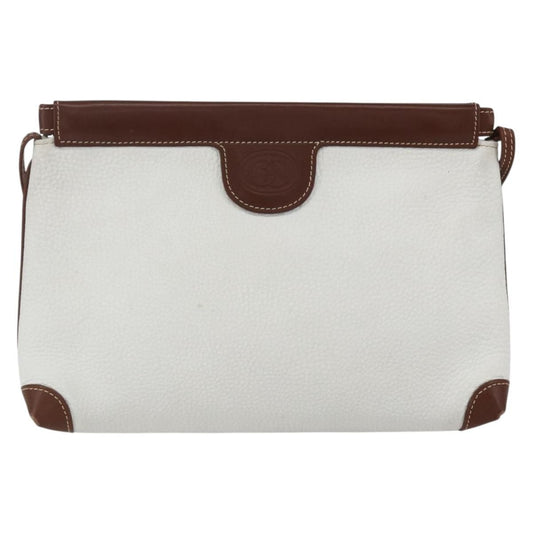 Gucci Vintage Shoulder Bag Leather, WHITE, LEATHER, Shoulder bag