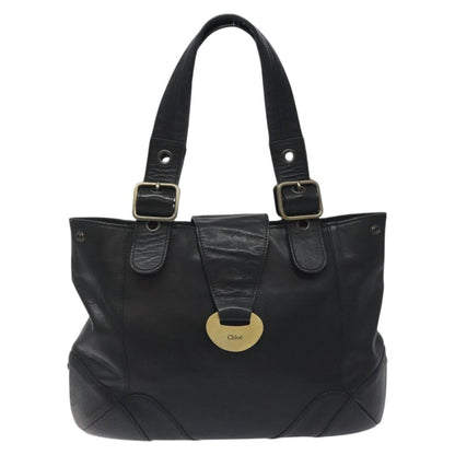 Chloe Vintage Tote bag Leather, BLACK, LEATHER, Tote bag