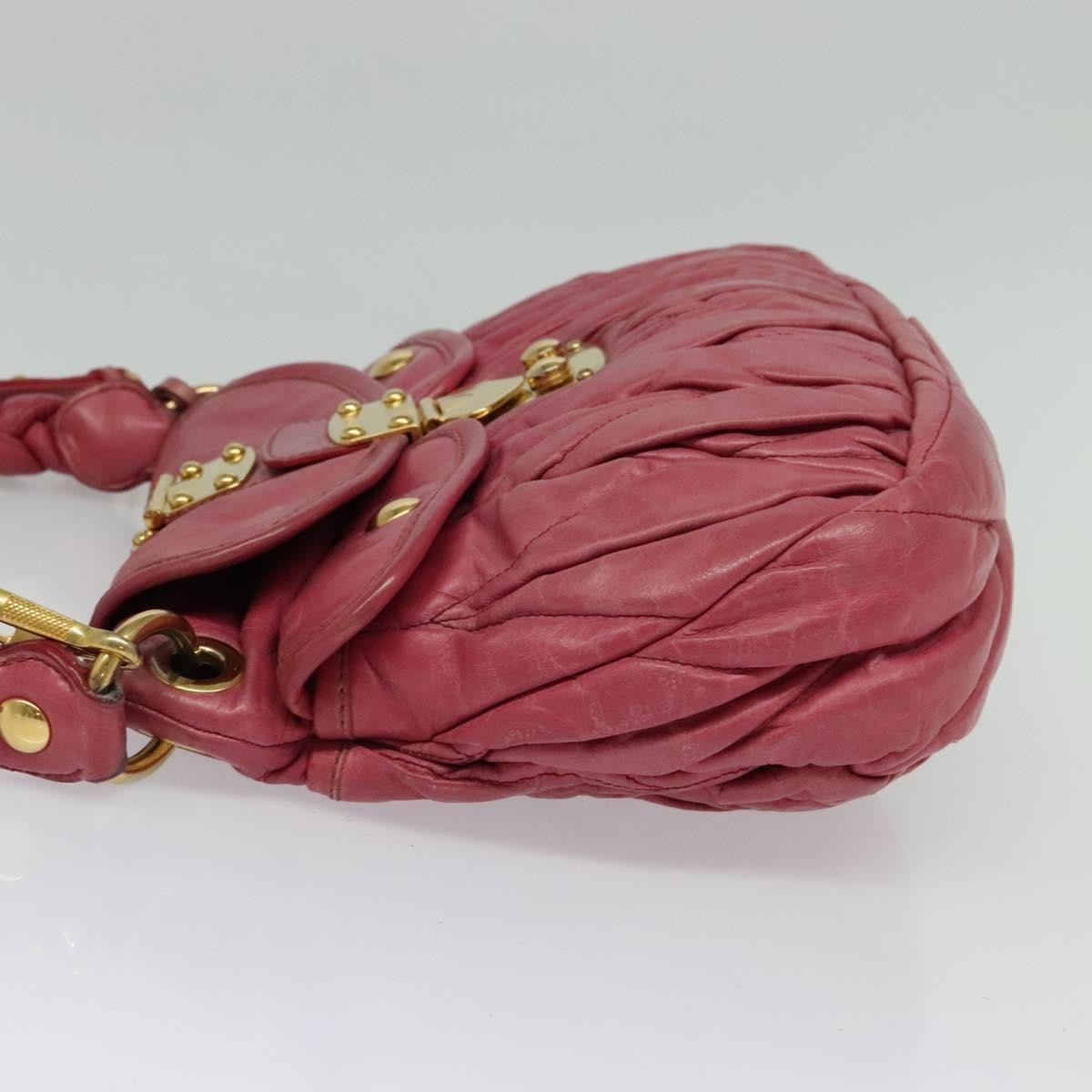 Miu Miu Coffer Convertible Hobo Matelasse Leather, PINK, LEATHER, Handbag