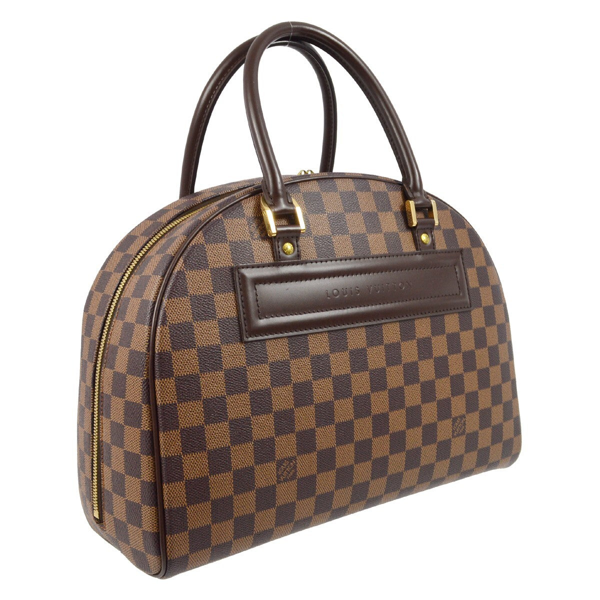Louis Vuitton Nolita Satchel Damier, BROWN, CANVAS, Handbag