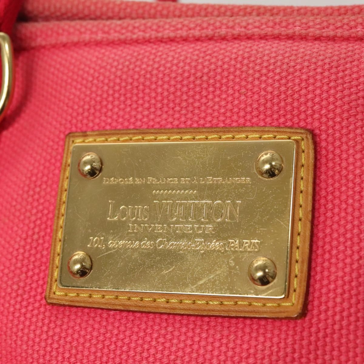 Louis Vuitton Antigua Tote Canvas, PINK, CANVAS, Tote bag