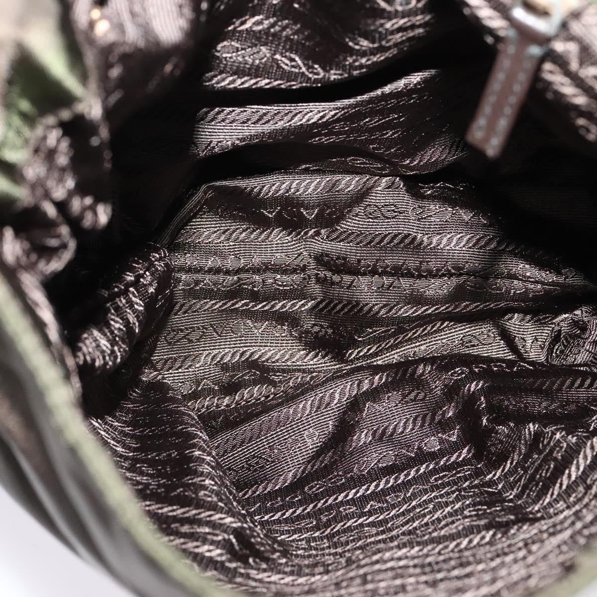 Prada Vintage Flap Messenger Bag Tessuto, KHAKI, NYLON, Shoulder bag