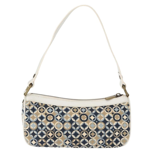 Celine Vintage Pochette Shoulder Bag Canvas, NAVY, CANVAS, Clutche & pouche