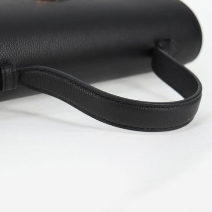 Versace La Medusa Top Handle Bag Leather, BLACK, LEATHER, Handbag