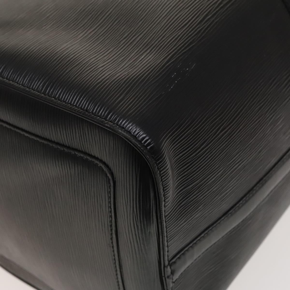 Louis Vuitton Keepall Bag Epi Leather, BLACK, LEATHER, Travel bag