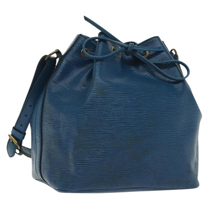 Louis Vuitton Petit Noe Handbag Epi Leather, BLUE, LEATHER, Handbag