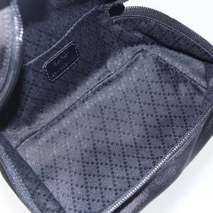 Gucci Vintage Bamboo Vanity Case Nylon, Black, Nylon, Handbag
