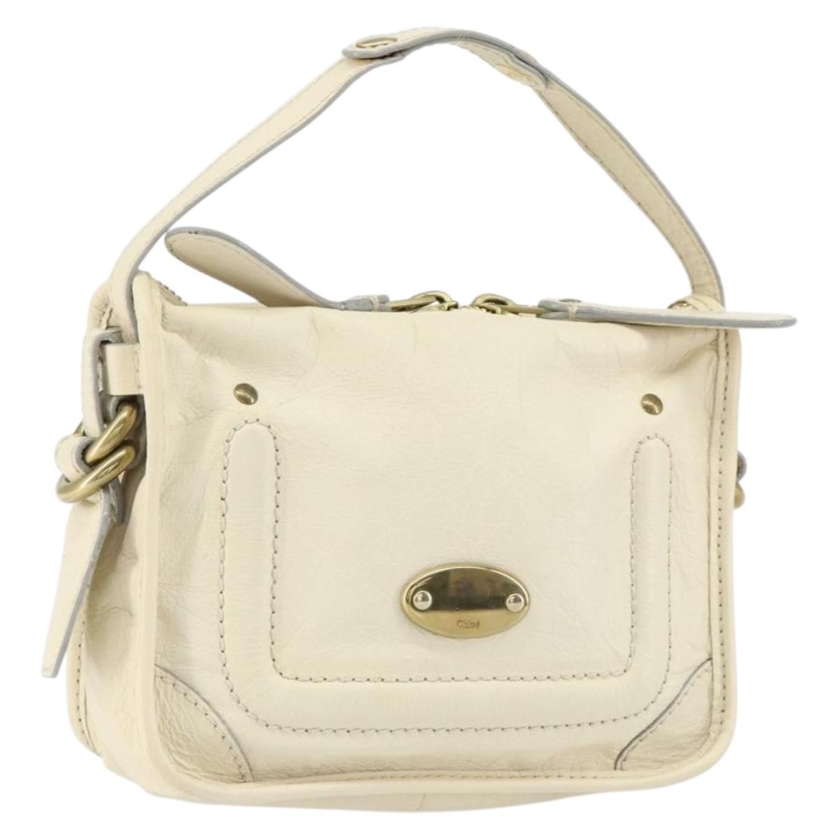 Chloe Vintage handbag Leather, BEIGE, LEATHER, Handbag