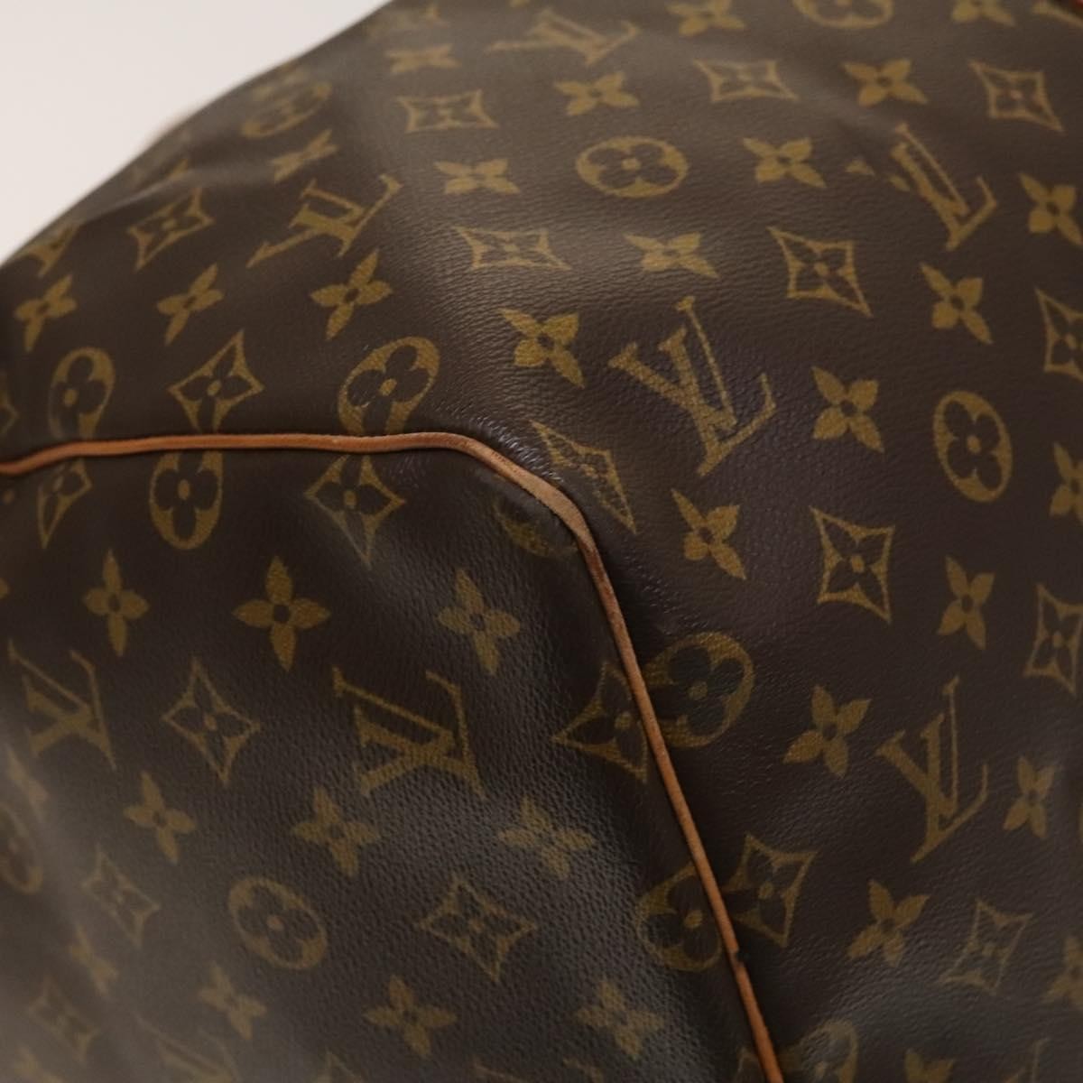 Louis Vuitton Keepall Bag Monogram Canvas, BROWN, CANVAS, Travel bag