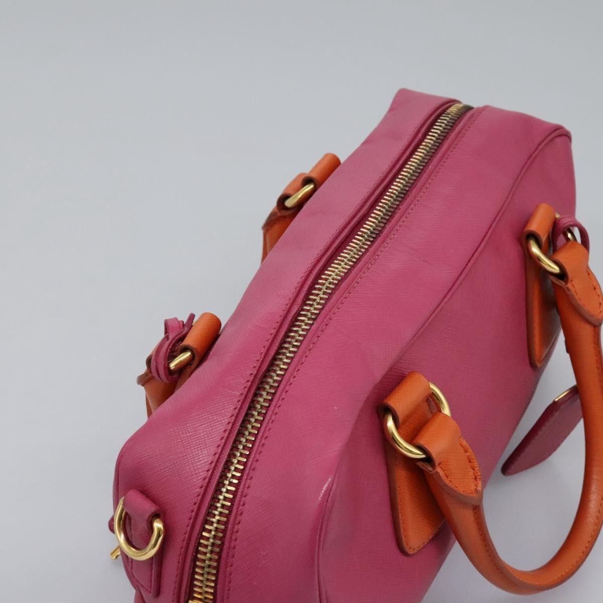 Prada Vintage Bauletto Bag Leather, PINK, LEATHER, Handbag