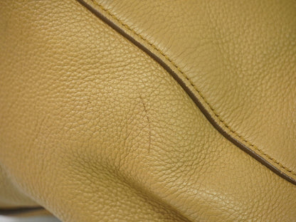 Prada Vintage Handbag Leather, BEIGE, LEATHER, Handbag