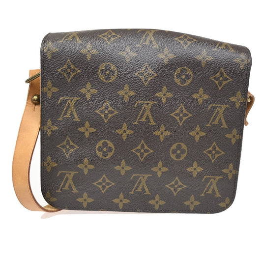 Louis Vuitton Cartouchiere Handbag Monogram Canvas, BROWN, CANVAS, Shoulder bag