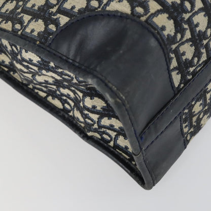 Christian Dior Vintage Trotter Boston Bag Canvas, NAVY, CANVAS, Travel bag