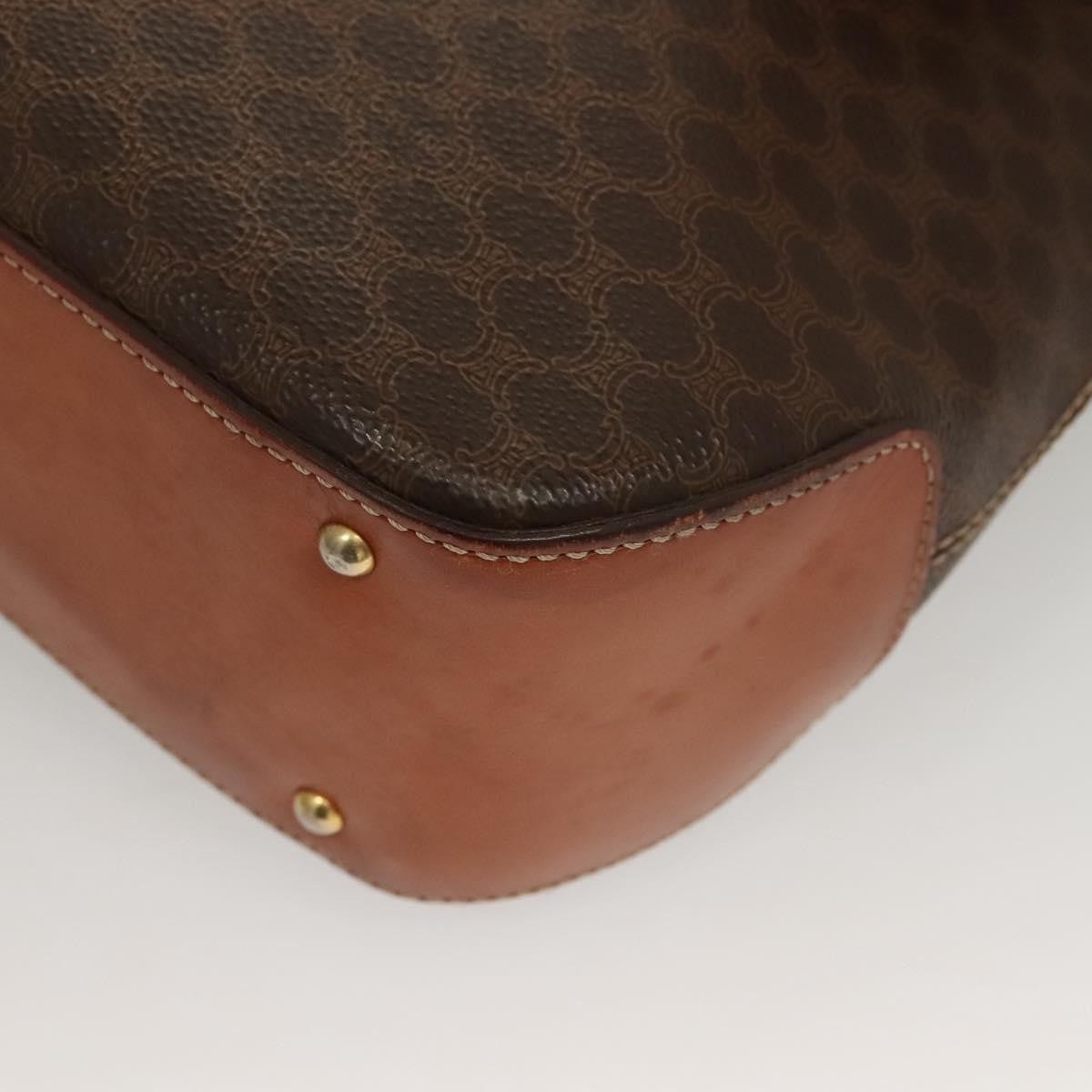 Celine Triomphe vintage handbag Macadam canvas, BROWN, CANVAS, Handbag