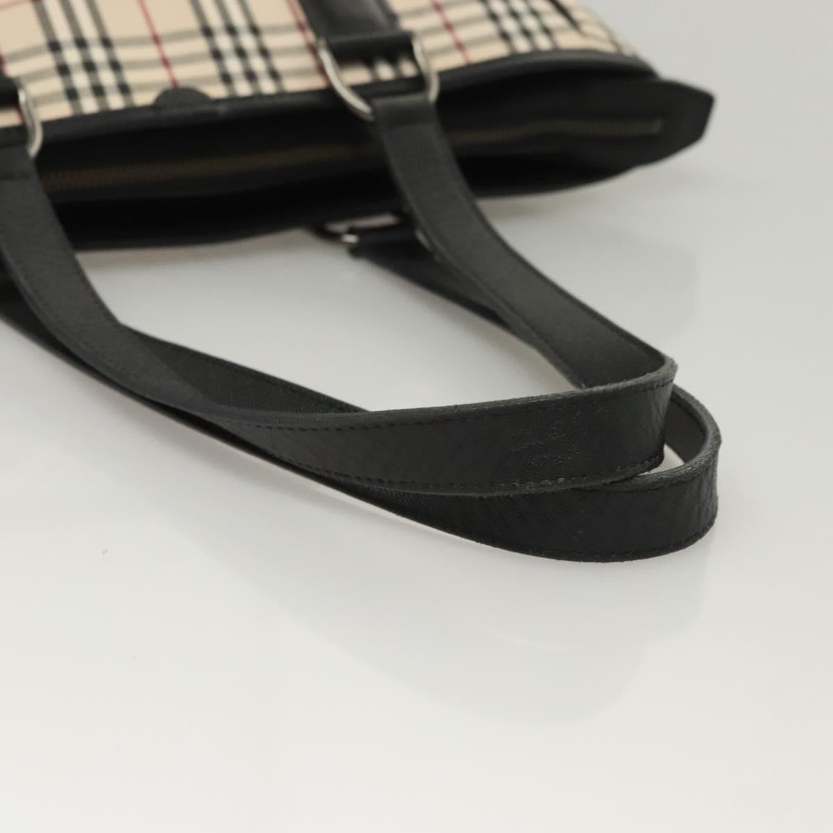 Burberry Nova Check Tote Canvas and Leather, BEIGE, CANVAS, Tote bag