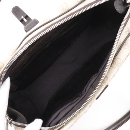 Loewe Vintage Anagram Handbag Canvas with Leather, BEIGE, CANVAS, Tote bag