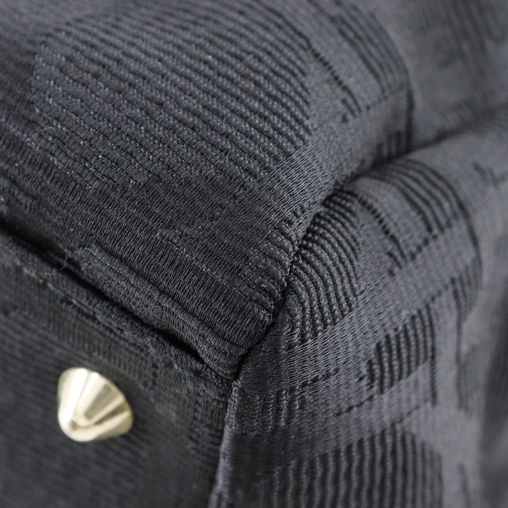 Christian Dior Vintage Lady Dior Bag Cannage Quilt Nylon, BLACK, NYLON, Tote bag