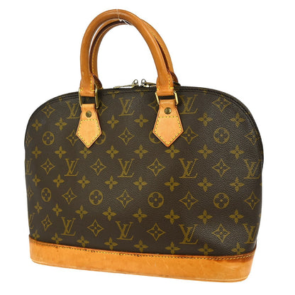 Louis Vuitton Alma Handbag Monogram Canvas, BROWN, CANVAS, Handbag