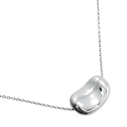 Tiffany & Co. Elsa Peretti Bean Pendant Necklace Sterling Silver, SILVER, SILVER, Necklace