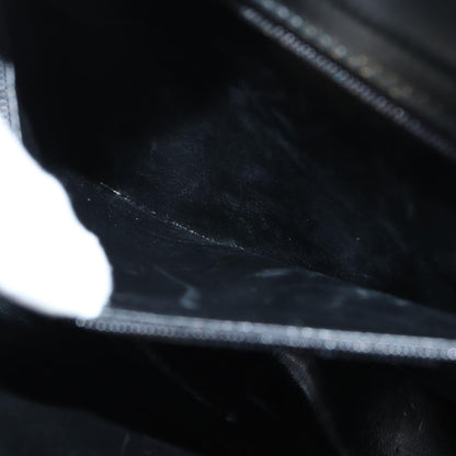 Salvatore Ferragamo Gancini handbag Leather, BLACK, LEATHER, Handbag